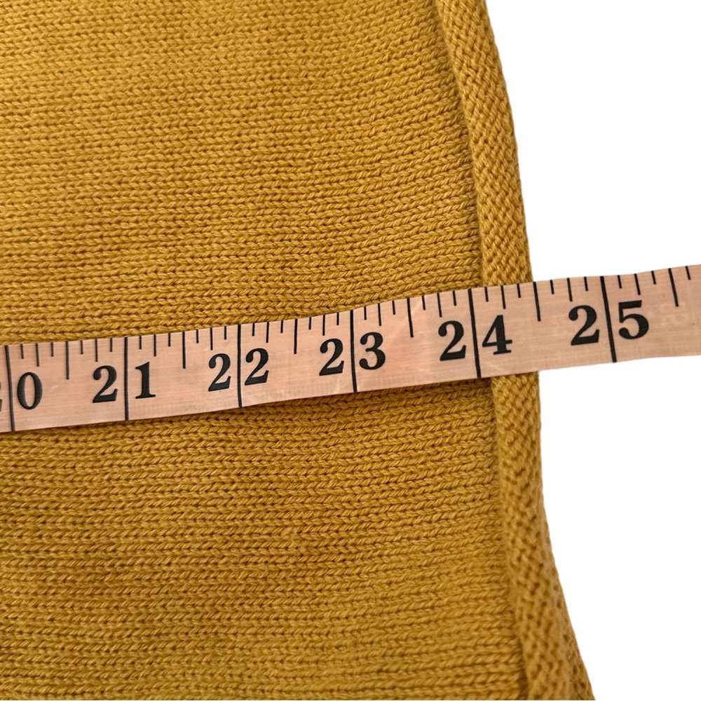 Skye’s The Limit Mustard Yellow Floral Embroidered Statement Sleeve Knit Small - Picture 10 of 10